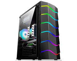 Gabinete Gamer Hayom GB1711 RGB ATX Preto