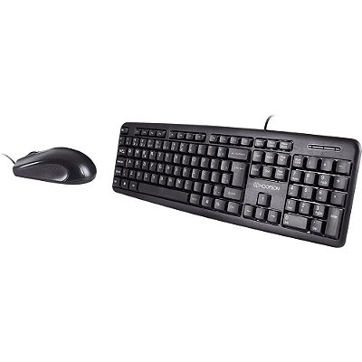 Kit Teclado e Mouse com Fio