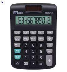 Calculadora De Mesa 12 Dígitos Desliga Automático a pilha.