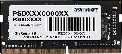 Memória Ram DDR4 8gb 2400 MHZ Patriot Signature