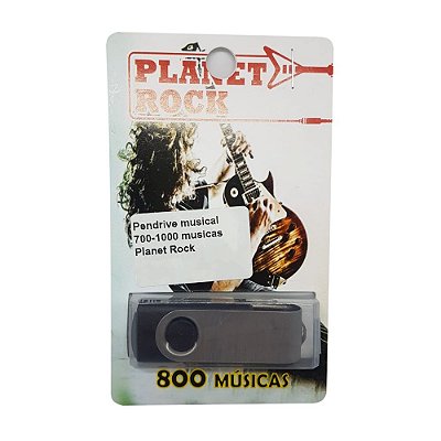 Pendrive musical 700-1000 musicas Planet Rock