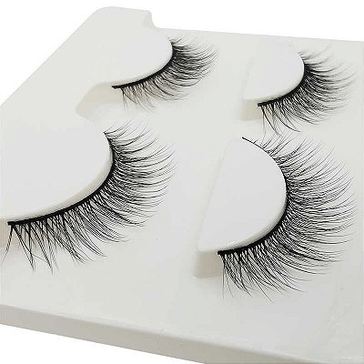 Cartela de Cílios Postiços 3D 5 pares - Modelo X02