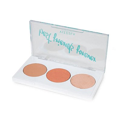 Paleta Trio de Contorno, Blush e Iluminador BFF Cor 02 - Vizzela