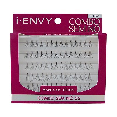 Cílios Postiços em Tufos Premium COMBO sem Nó KPE06S - Kiss New York