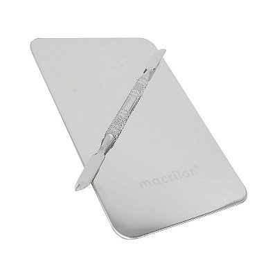 Placa e Espátula em Inox Pequena AC-04 - Macrilan