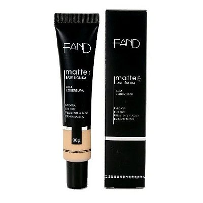 Base Líquida Matte Alta Cobertura a Prova D'água - Fand Cosméticos