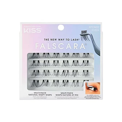 Cílios Postiços Individuais Falscara Natural Wispy Wisps KFCM02 - Kiss New York
