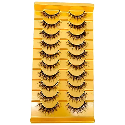 Cartela de Cílios Postiços 10 pares - Modelo XT10