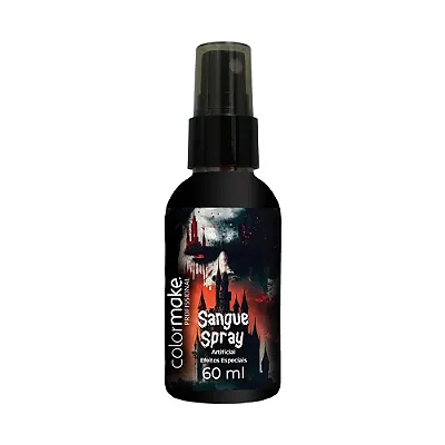 Sangue Spray Artificial Efeitos Especiais 60ml - Colormake Profissional