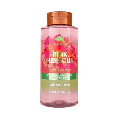 Gel de Banho Pink Hibiscus Foaming Gel Wash - Tree Hut