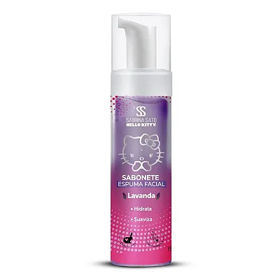 Sabonete Espuma Facial Lavanda Sabrina Sato Hello Kitty 150ml - Cia Beauty