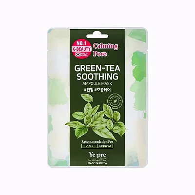 Máscara de Hidratação Calmante de Chá Verde Green-Tea Soothing - Yepre