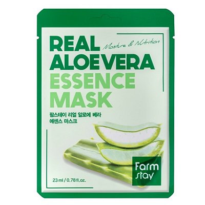 Máscara Facial Real Aloe Vera Essence Mask - Farmstay
