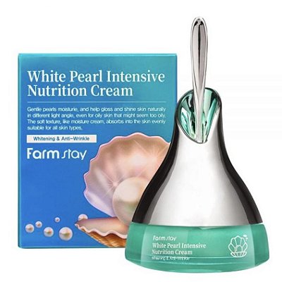 Hidratante Facial Nutritivo de Pérola White Pearl Intensive 50g - Farmstay