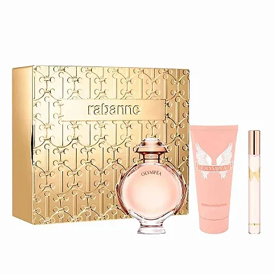 Kit Coffret Olympea Paco Rabanne Eau de Parfum 80ml + Mini + Hidratante