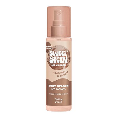 Body Splash em Calda Cookies e Cream Sweet Skin Ice Cream - Dailus