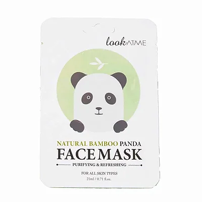 Máscara Facial Natural Bamboo Panda Face Mask - Look at me