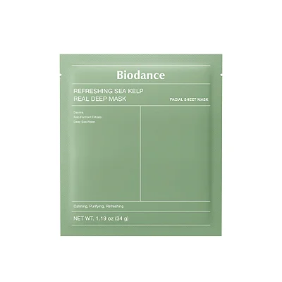 Máscara Facial Refreshing Sea Kelp Real Deep Mask 1un - Biodance