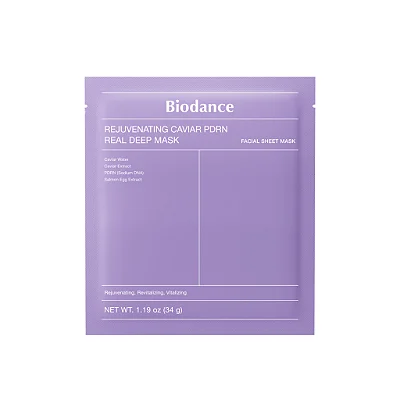 Máscara Facial Rejuvenating Caviar PDRN Real Deep Mask 1un - Biodance