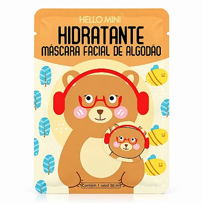 Máscara Facial Hidratante Urso - Hello Mini