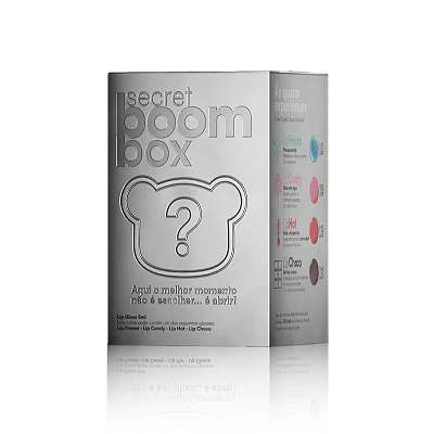 Secret Boom Box Gloss + Boomie + Chaveiro - MBOOM