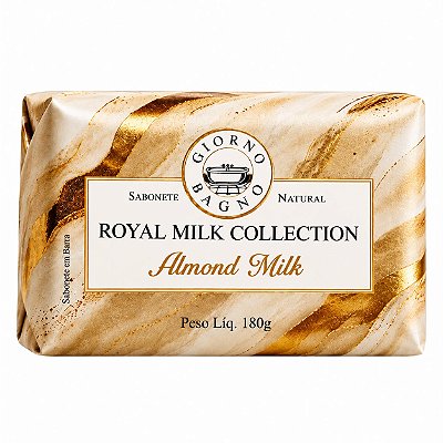 Sabonete em Barra Royal Milk Collection Almond Milk 180g - Giorno Bagno