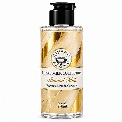 Sabonete Líquido Corporal Royal Milk Collection Almond Milk 250ml - Giorno Bagno