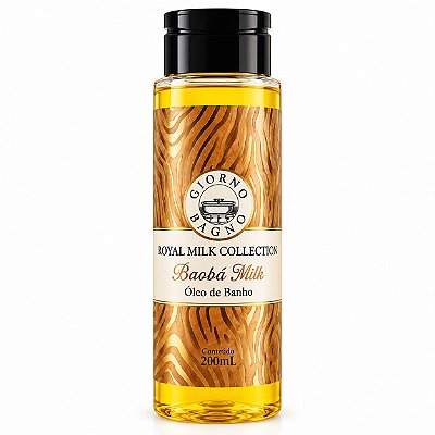 Óleo de Banho Royal Milk Collection Baobá Milk 200ml - Giorno Bagno