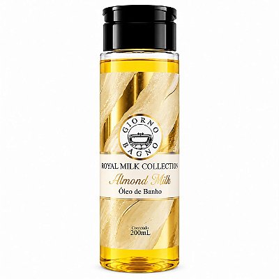 Óleo de Banho Royal Milk Collection Almond Milk 200ml - Giorno Bagno