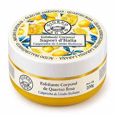 Esfoliante Corporal Sapori d'Italia Caipirinha de Limão Siciliano 200g - Giorno Bagno