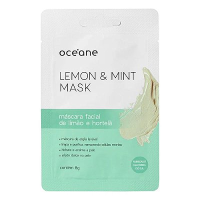 Máscara Facial de Limão e Hortelã (Lemon & Mint Mask) - Oceane