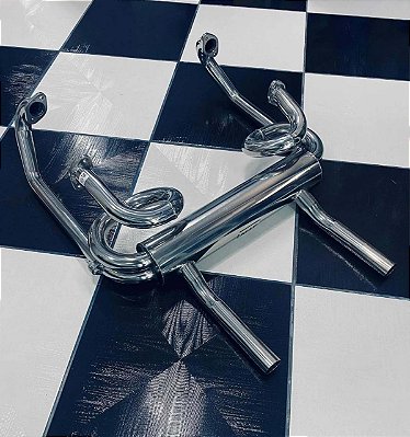 Escapamento Inox MAF Fusca 1.200 modelo Porsche