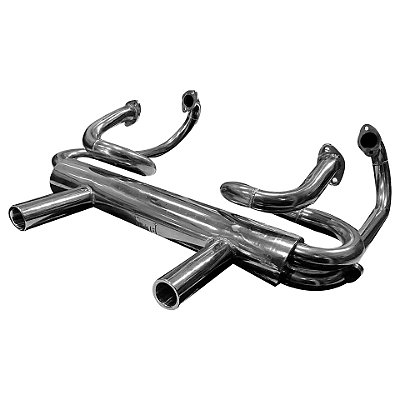 Escapamento Silencioso Inox Maf Fusca - Mod Porsche 37mm