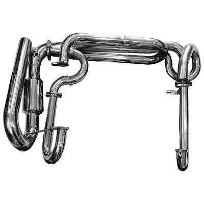 Escapamento Inox Maf Fusca - Tubo 1-3/4 Modelo Hockenheim