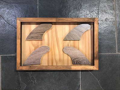 Quadro quilhas horizontal wood