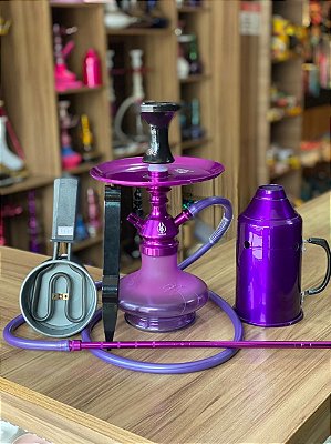 NARGUILE COMPLETO ANUBIS HOOKAH - ROXO