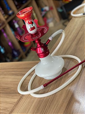 NARGUILE COMPLETO ANUBIS HOOKAH VERMELHO - MINNIE MOUSE