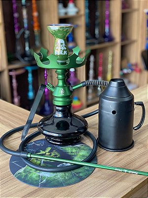 KIT NARGUILE ANUBIS COMPLETO VERDE - HULK