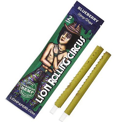 Blunt Lion Rolling Circus Hemp Wraps – Blueberry