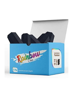Carvão Narguile Rainbow - 1kg
