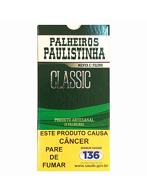 CIGARRO DE PALHA - PALHEIROS PAULISTINHA CLASSIC MENTA