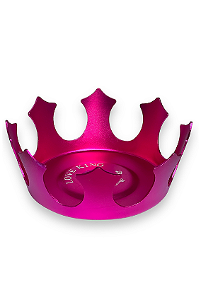 Prato Coroa Love King Grande - Rosa Pink