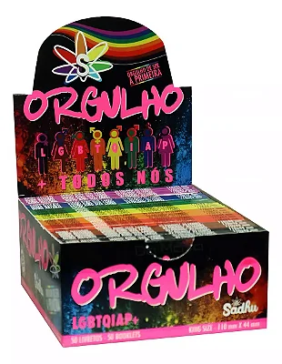 Caixa de Seda Sadhu Orgulho King Size Large Cx C/50 Livretos