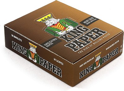 Caixa de Seda King Paper Brown King Size Cx C/20 Livretos