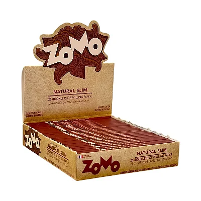 Caixa de Seda Zomo Natural Slim Cx Com 25 Livretos
