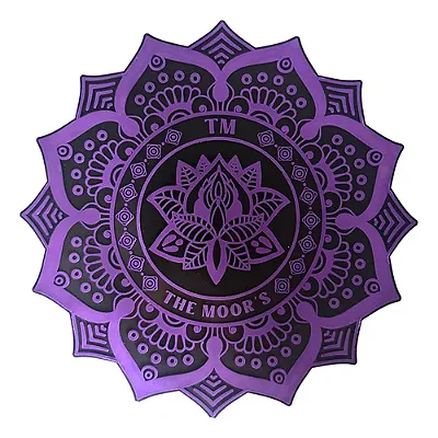 Tapete Mandala The Moors - Roxo C/ Preto