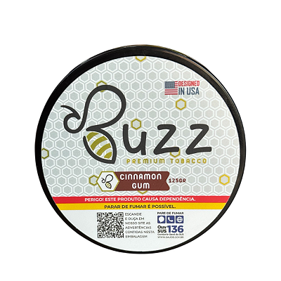 Essência Narguile Buzz Chiclete Canela - 125g