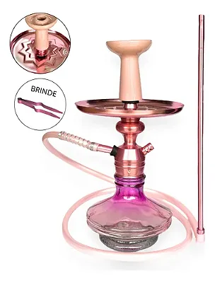 KIT NARGUILE TRITON COMPLETO  - ROSÊ