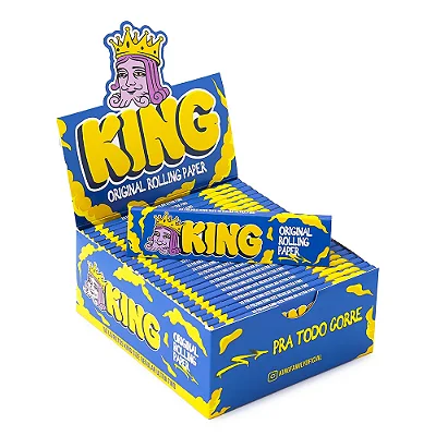 Caixa de Seda King Original Rolling King Size Cx C/50 Livretos