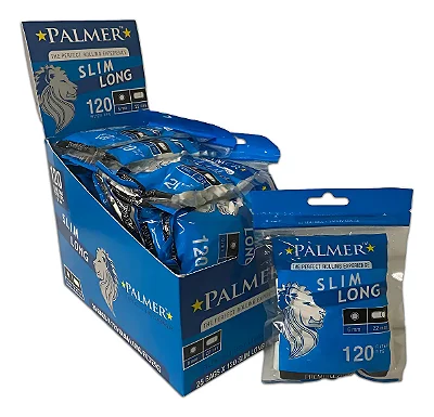 Filtro Palmer Slim Long Atacado - 25 Pacotes c/ 120 un